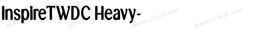 InspireTWDC Heavy字体转换